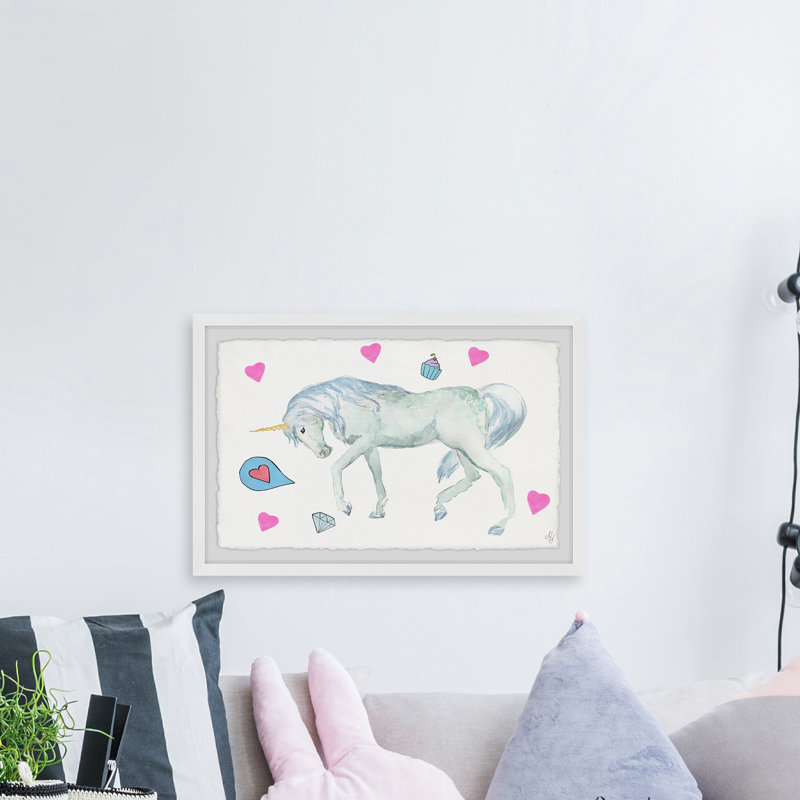 «Tings ley Unicorn's Cupcake», reproduction encadrée, 24 po x 36 po
