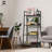 4 Tier Ladder Bookshelf, Bookcase Shelf Storage Rack Organizer, Black-370006345