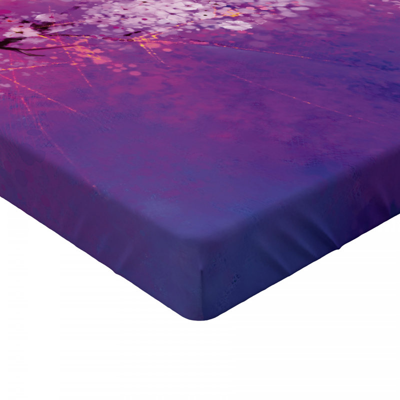 Microfiber Floral Fitted Sheet, Full Fitted Sheet