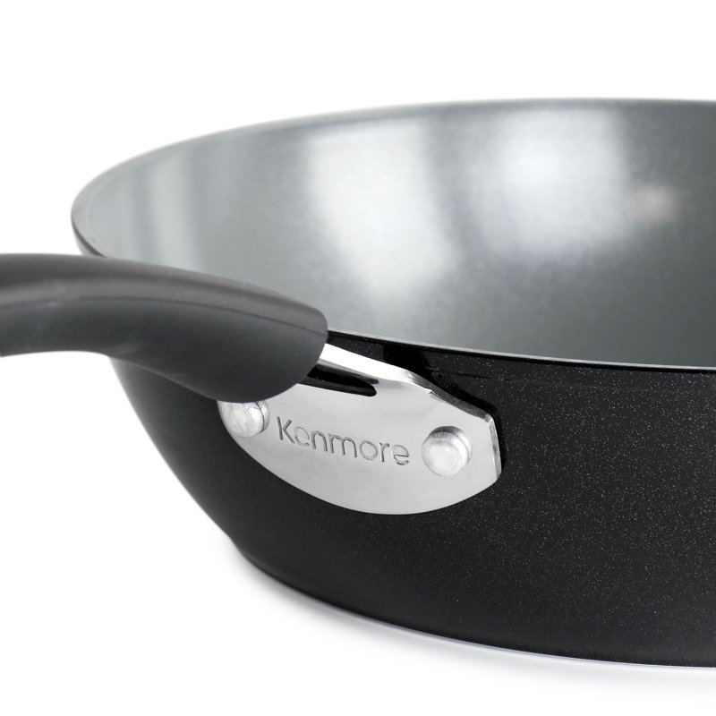 Kenmore 3.5 Quarts qt. Non-Stick Aluminum Saute Pan with Lid