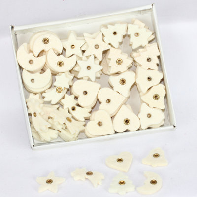 0.18'' Fabric Holiday Shaped Ornament
