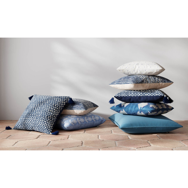 Kam Fringed Cotton Reversible Throw Pillow, Pillow Cover Only - No Insert, Terracotta