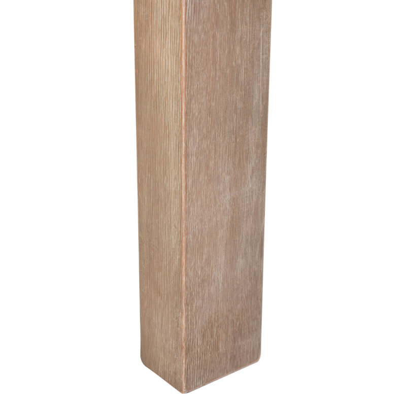 Ensemble de canapés modulaires d'extérieur en bois d'acacia 5 pièces Vergara, Gris clair