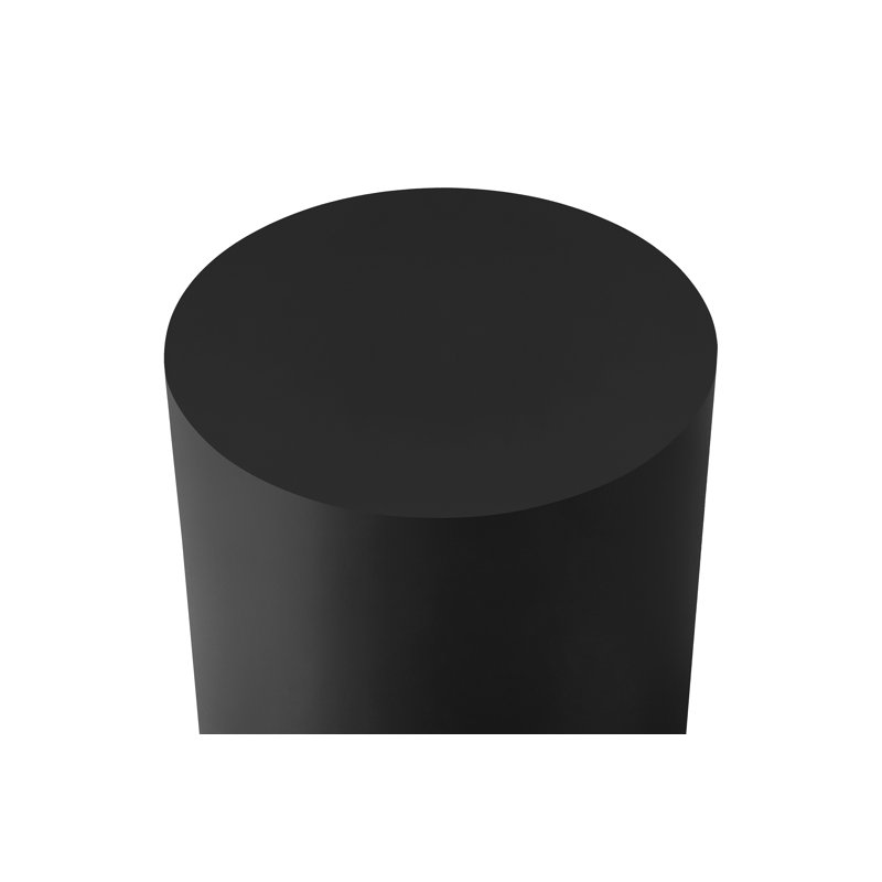 Table d'appoint ronde Spencer, Noir mat