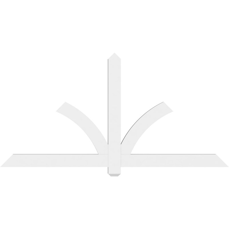 Support pour pignon en PVC Redmond, H 36 po x l 72 po (pas 12/12), P 2 po x F 4 po