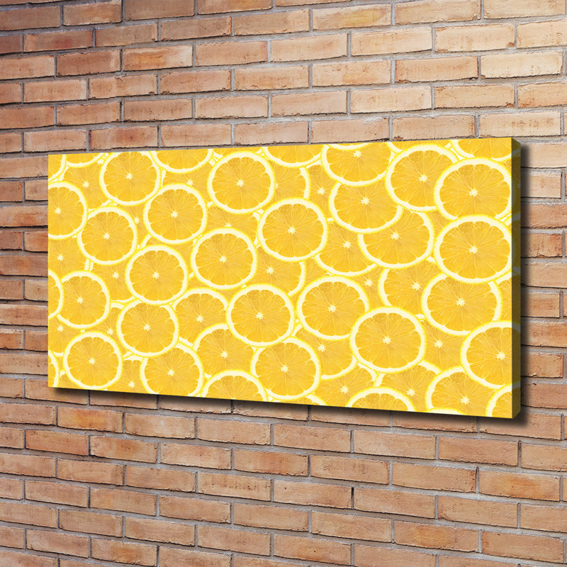 Lemon Slices 1 Piece Wrapped Canvas Wall Art