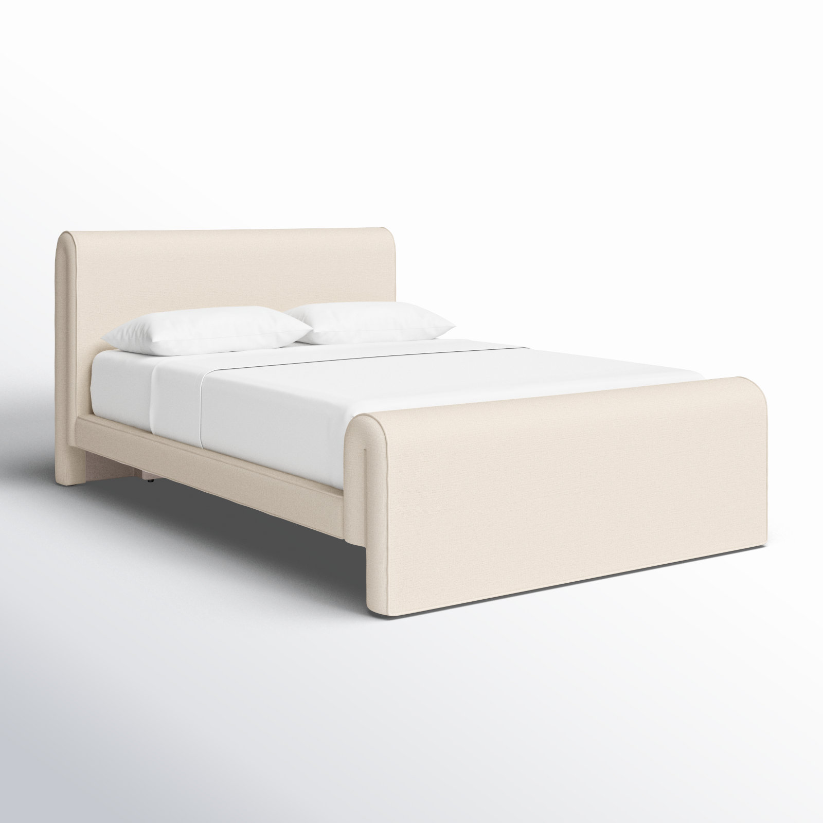 Eurydice Upholstered Bed, Queen, Thames Cream