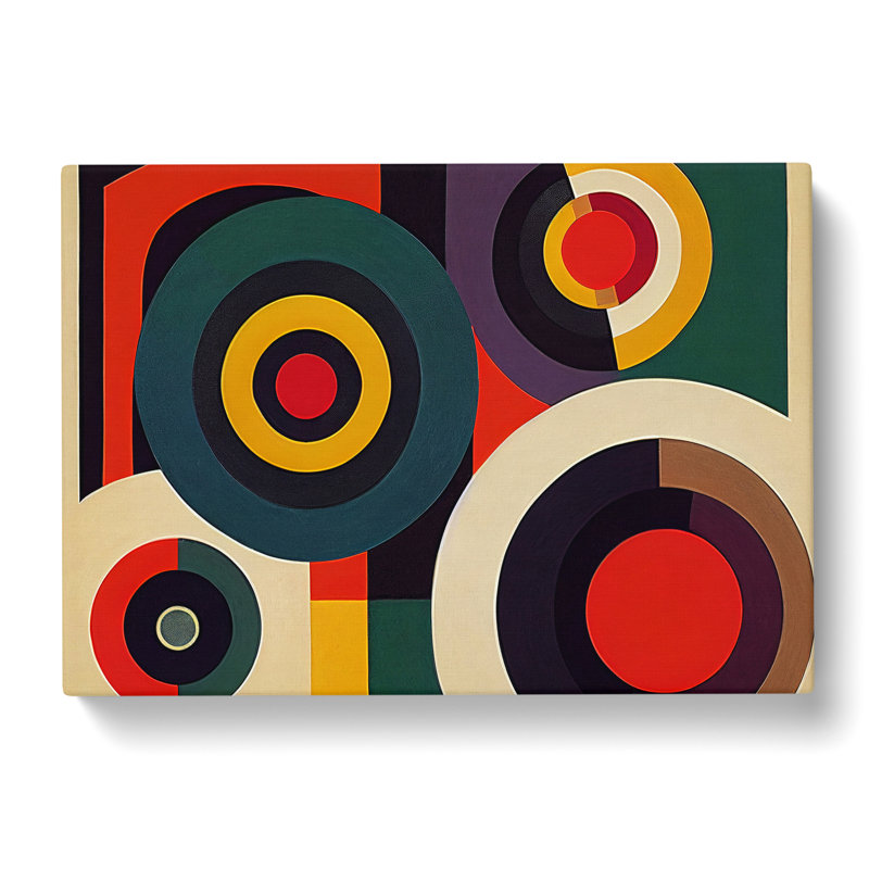 Vinyl Record Art Abstract - Wrapped Canvas, 50cm H x 76cm W x 3cm D