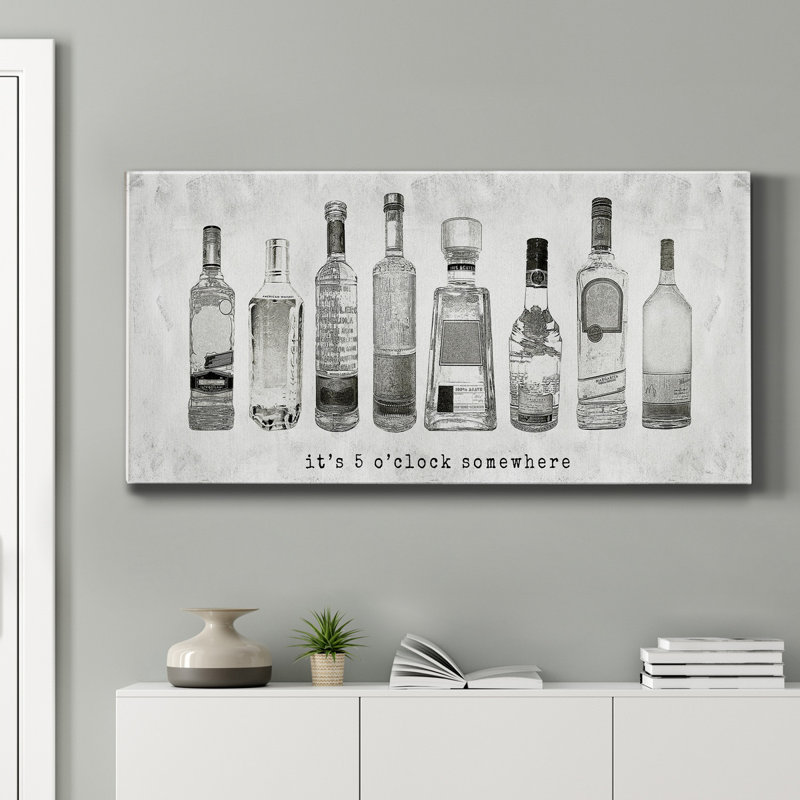 " 5 O'Clock Somewhere ", 40" H x 20" W 1.5" D