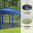Iron Pop-up Canopy with Removable Mesh Sidewalls and Roller Bag-90566786-86706489