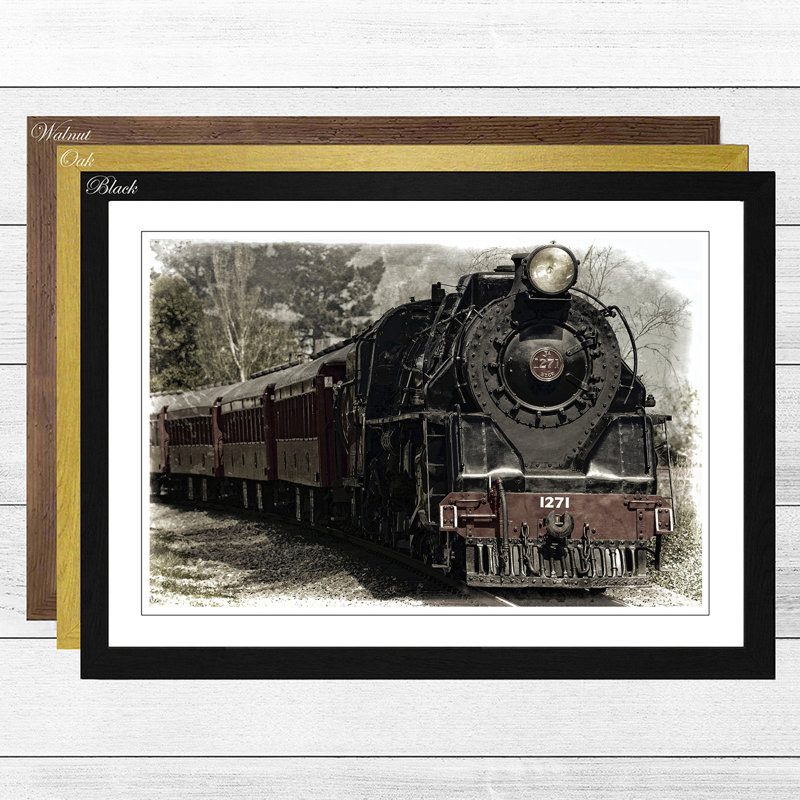 Single Picture Frame Print, Oak