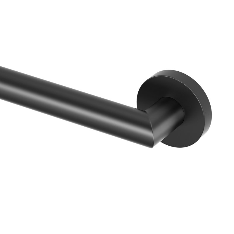 Glam Stainless Steel ADA Compliant Grab Bar | Bathroom Safety Grab Bar, 21" W, Matte Black