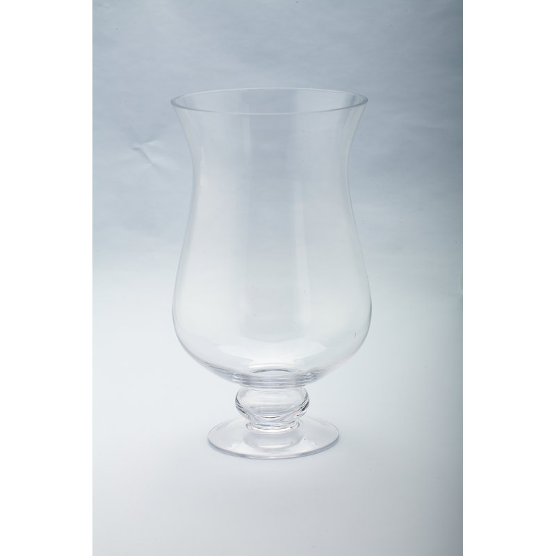 Glass Tabletop Hurricane, 12" H x 7" W x 7" D