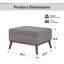  Ensemble de canapé-lit capitonné l 65 po avec repose-pieds-1108487149
