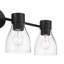 Éclairage pour salle de bain 3 lumières en laiton brossé avec abat-jour en verre transparent Jessa-1684681960-1684681961