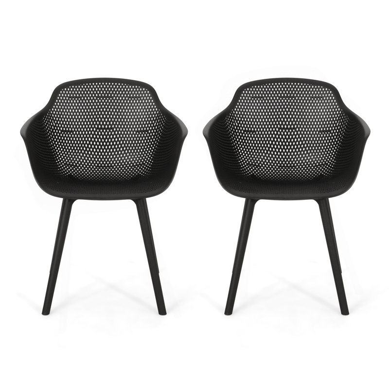 Chaise de patio (ensemble de 2), Black