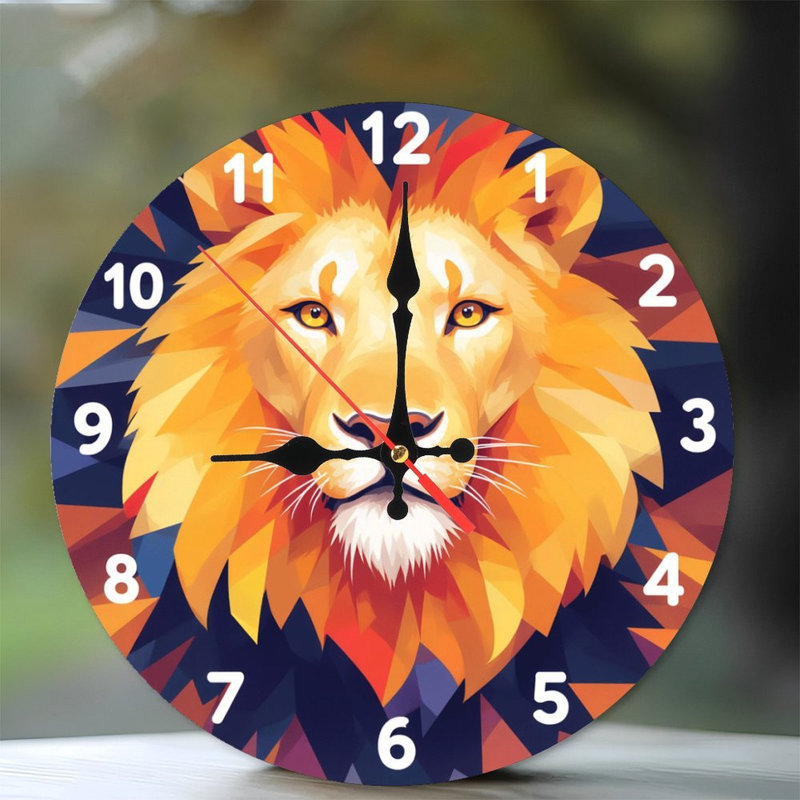 Horloge murale colorée