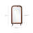 43.3'' H Solid Wood Rectangle Wall Mirror with Rounded Corners