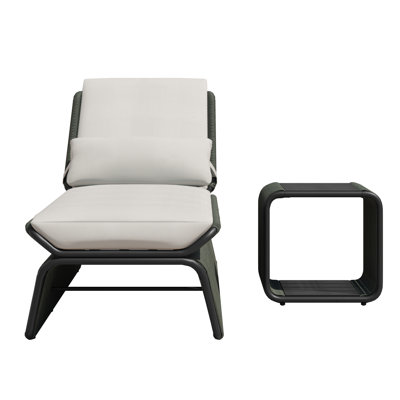 Harper 26.38 " Patio Chaise Lounge