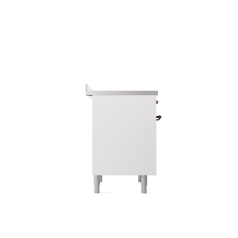 ILVE Nostalgie II 36 in Induction Range, White/Bronze