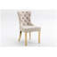 Ensemble de 2 chaises d'appoint rembourrées en velours Hengming