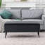 Banc de rangement rembourré en velours Darious-1994507904