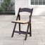 Wood Folding Chair with Vinyl Padded Seat