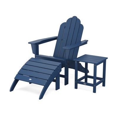 POLYWOOD Long Island Adirondack 3-Piece Set
