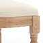 2 pièces, tabourets de bar en bois massif, revêtement beige, dossier, pour 2 chaises de comptoir, beige, cuisine