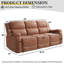 Canapé inclinable électrique en cuir Menges-106872475-106872474