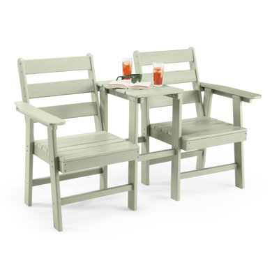 Jack & Jill HDPE Garden Love Seat