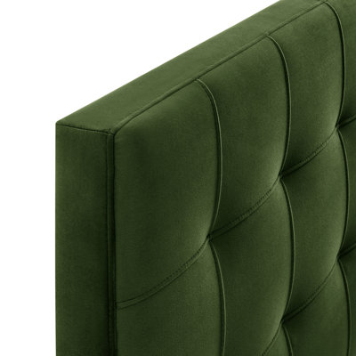 Tête de lit simple en velours résistant aux taches Peyton