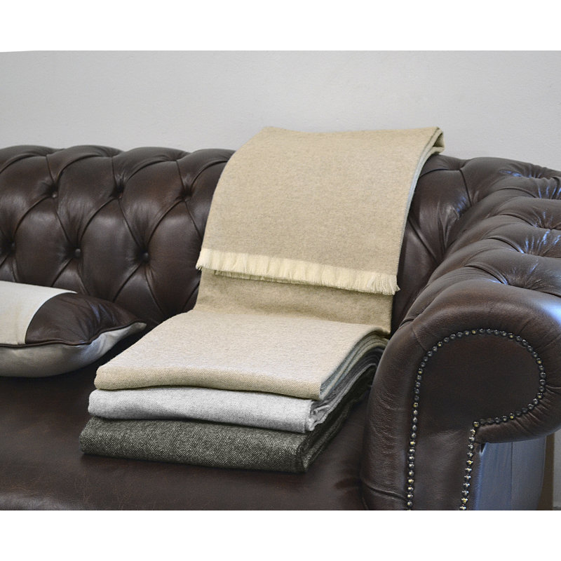 Alpi Hand Woven Throw Blanket, Gray