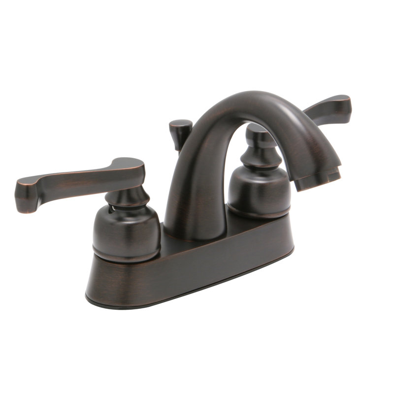 Sienna Centerset 2-handle Bathroom Faucet with Drain Assembly, Antique Bronze