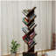 Bibliothèque à neuf couches avec tiroirs, bibliothèque moderne, bibliothèque indépendante en forme d'arbre, tablettes pratiques d'organisation