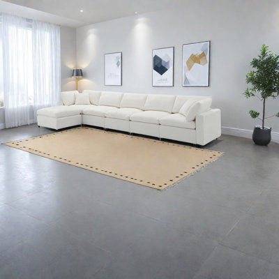 Canapé modulaire en chenille modulaire 6 places pour la maison