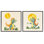  Happy Dinos & Moon 2 PC Giclee Art Set by Andrea Haase
