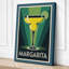 Margarita Poster Art Deco - Wrapped Canvas-464685712-464685723