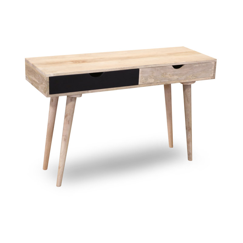 Rousseau 120cm Solid Wood Console Table, Black