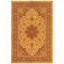 Tapis persan traditionnel avec médaillon, orange, vert et crème, lavable à la machine, antidérapant, à poils courts, pour l'intérieur et l'extérieur, adapté aux animaux de compagnie, idéal pour le salon, la chambre, la salle à manger, l'entrée, le corridor ou le bureau.-228379146