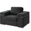 Chaise avec accoudoirs en tissu Gianna-1782325005