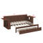 Grand lit de jour avec bureau amovible - Comprend des tiroirs de rangement et une table d'appoint hydraulique-1021860826-1021860827