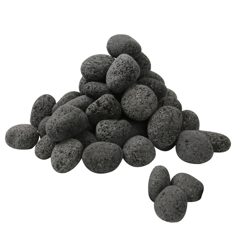 10 lb de pierres de lave noires