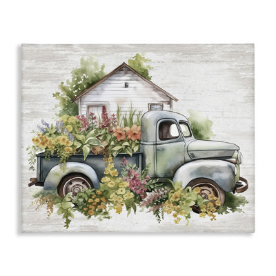 Art mural sur toile Country Country Truck par lettré et doublé