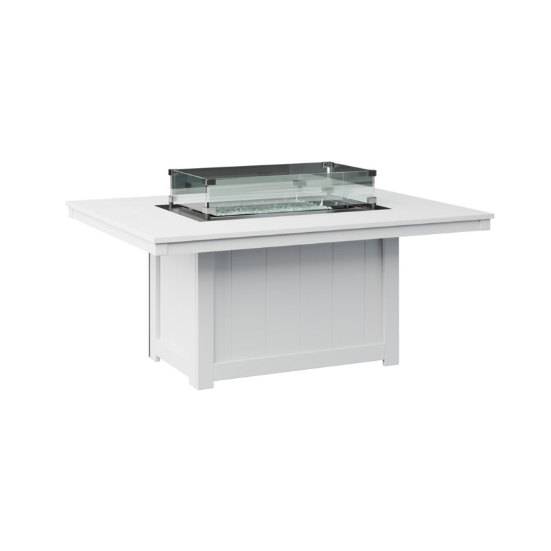 Foyer de table rectangulaire Berlin Gardens Donoma, Blanc
