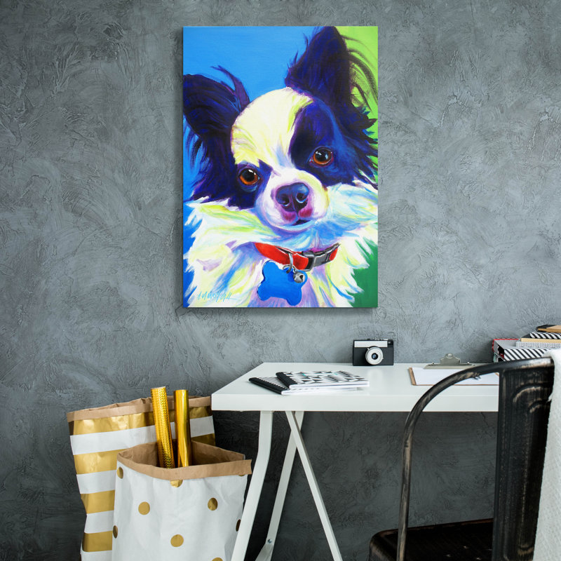 "Chihuahua - Esso Gomez" par Dawg Painter, H 26 po x l 18 po x P 0,75 po
