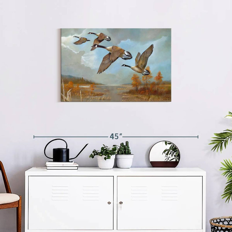 Brampt Canadian Geese, 20" H x 30" W