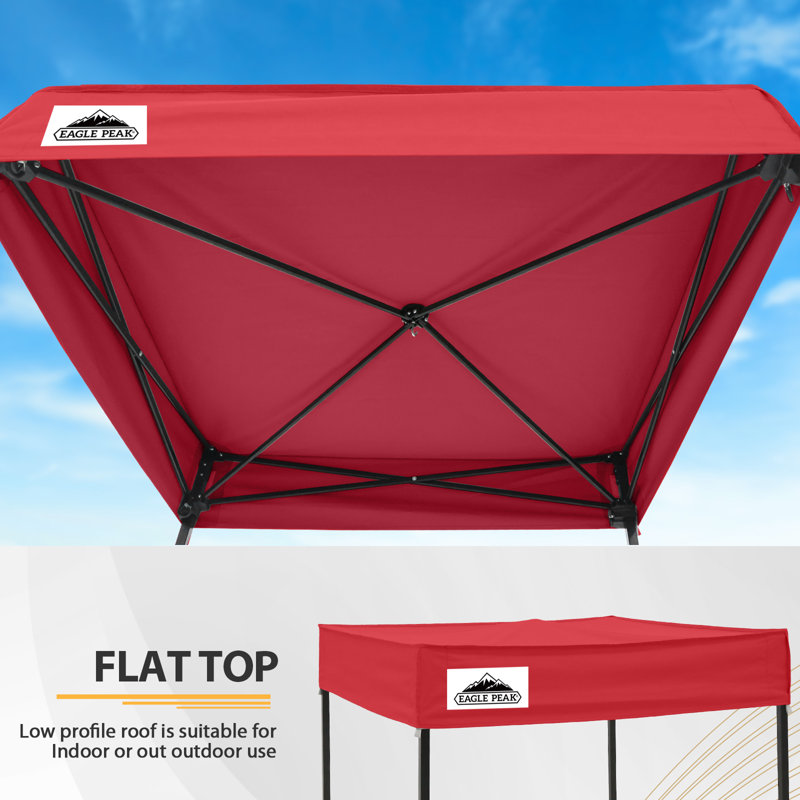 Flex Compact 4X4 Pop-Up Canopy Privacy Dressing Room, Red