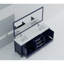 Meuble-lavabo double l 80 po x P 22 po, plateau en marbre de culture, ensemble de robinet et miroir de 30 po-2110445262