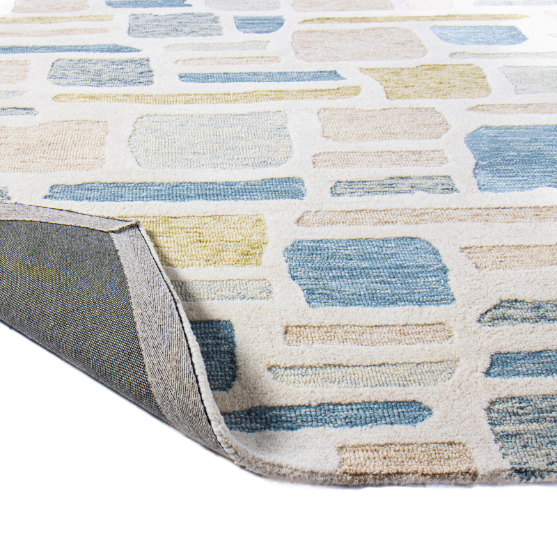 Manfro 100% Wool Area Rug, Rectangle 7'6" x 9'6"
